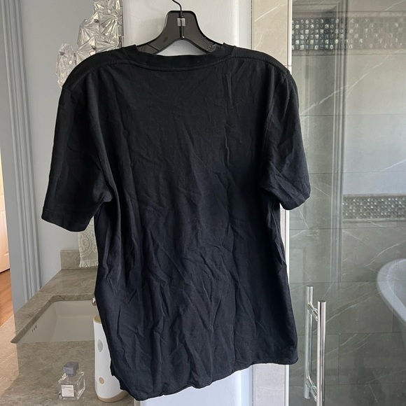 Saint Laurent Cotton Logo Tee: Black - Picture 12 of 13
